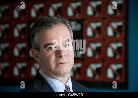 Josh Horowitz der Exekutivdirektor der Coalition to Stop Waffengewalt in seinem Büro in Washington DC am 6. November 2015. Stockfoto