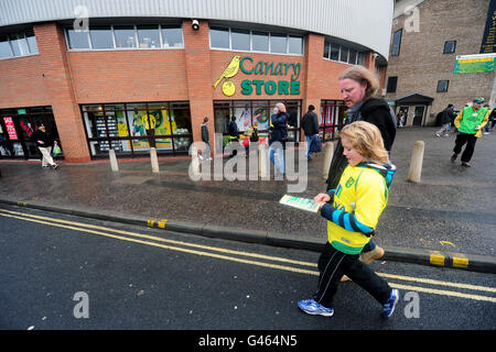 Fußball - Npower Football League Championship - Norwich City gegen Preston North End - Carrow Road Stockfoto