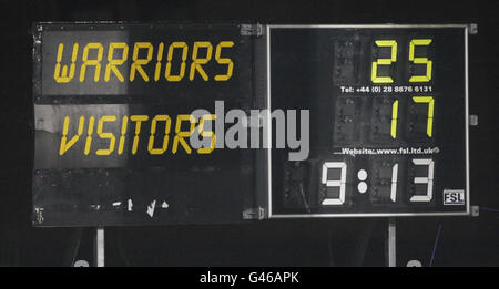 Rugby-Union - Magners League - Glasgow Warriors V Benetton Treviso - Firhill Stadium Stockfoto