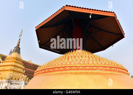 Wat Chomkao Manilat Tempel in Huay Xai, Hauptstadt der Provinz Bokeo Laos Stockfoto