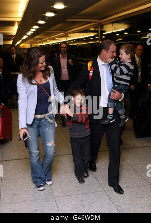 Fussball - England Mannschaft ankommen - Heathrow Flughafen Stockfoto