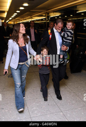 Fussball - England Mannschaft ankommen - Heathrow Flughafen Stockfoto