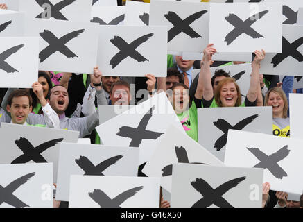 Nein zur AV-Kampagne Stockfoto