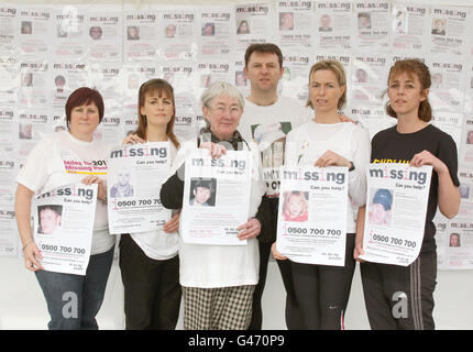 Miles For Missing People Charity-Lauf Stockfoto