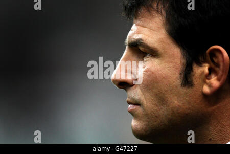 Frankreichs Trainer Marc Lievremont vor dem RBS 6 Nations-Spiel im Stade de France, Paris, Frankreich. Stockfoto