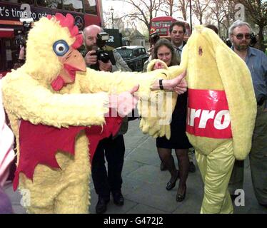 Huhn/kopflose Huhn Stockfoto