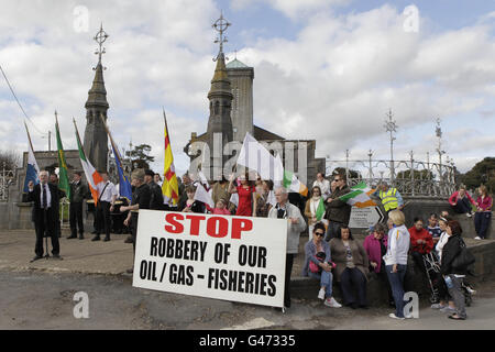 Rettungsaktion-protest Stockfoto