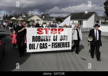 Rettungsaktion-protest Stockfoto