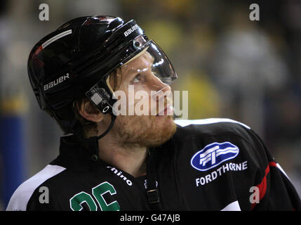 Eishockey - Elite Ice Hockey League - 2011 Play Offs - Finale - Cardiff Devils gegen Nottingham Panthers - Capital FM Arena. Brad Voth, Cardiff Devils Stockfoto