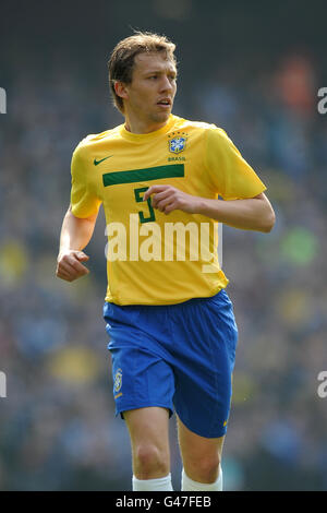 Fußball - International freundlich - Schottland - Brasilien - Emirates Stadium. Lucas, Brasilien Stockfoto