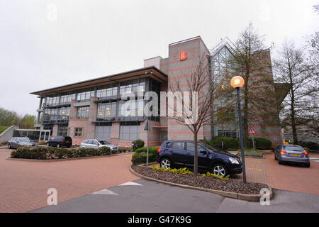 Eine allgemeine Ansicht des BG-Konzernhauptsitzes im Thames Valley Park, Reading Stockfoto