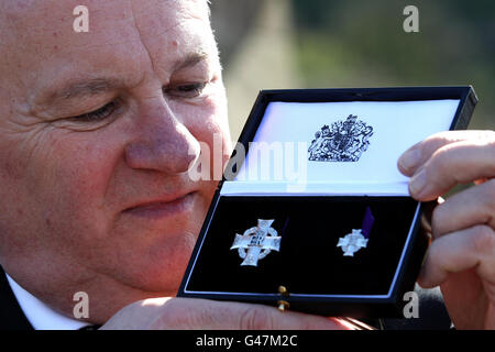 Soldat mit posthumen Victoria-Kreuz ausgezeichnet Stockfoto