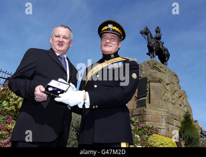 Soldat mit posthumen Victoria-Kreuz ausgezeichnet Stockfoto