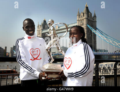 Leichtathletik - 31. Virgin London Marathon Sieger Photocall - Tower Hotel Stockfoto