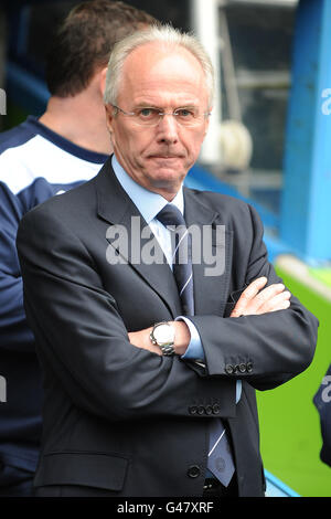 Fußball - npower Football League Championship - Reading gegen Leicester City - Madejski Stadium. Sven Goran Eriksson, Leicester City Manager Stockfoto