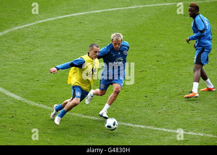 Fußball - Everton FC offenes Training - Goodison Park Stockfoto