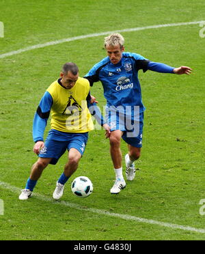 Fußball - Everton FC offenes Training - Goodison Park Stockfoto