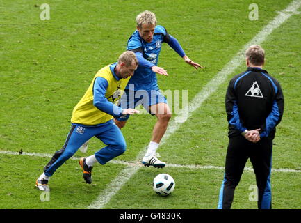 Fußball - Everton FC offenes Training - Goodison Park Stockfoto