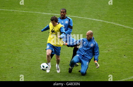 Fußball - Everton FC offenes Training - Goodison Park Stockfoto