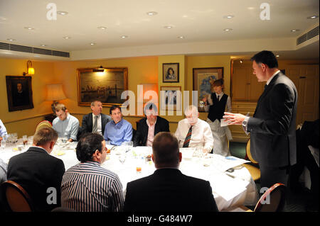 Rugby-Expo 2011 Launch Lunch - Schäfers Restaurant Stockfoto