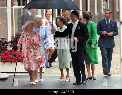 ROYAL Queen Mum-Gruppe Stockfoto