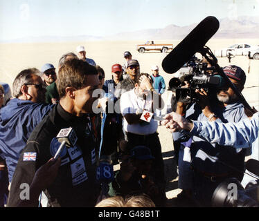 Thrust SSC Nevada Wüste Stockfoto