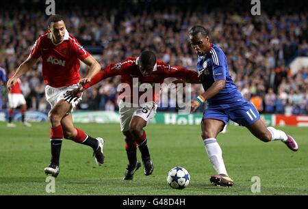 Fußball - UEFA Champions League - Viertel-Final - Hinspiel - Chelsea gegen Manchester United - Stamford Bridge Stockfoto