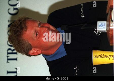 Colin Montgomerie/Press Conf Stockfoto