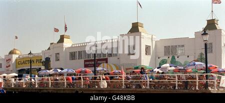 Wetter/Clacton-on-Sea Stockfoto