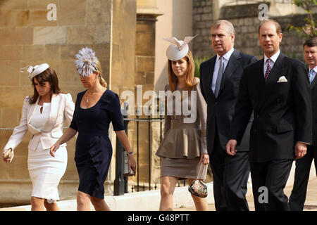 Royals im Ostergottesdienst Matutin Stockfoto