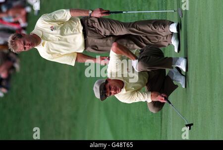 Ryder Cup/Parnevik & Johansson Stockfoto