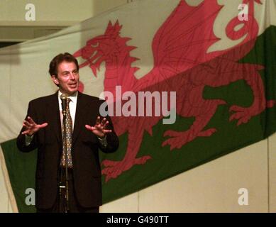 TONY BLAIR BEI DEN WALISERN NACHT IN BRIGHTON Stockfoto