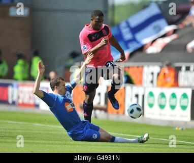 Fußball - Barclays Premier League - Wigan Athletic V Everton - DW-Stadion Stockfoto