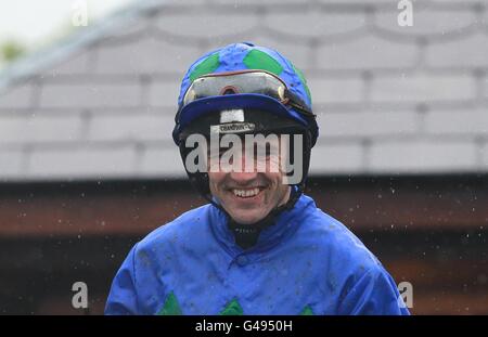 Pferderennen - 2011 Punchestown Festival - Rabobank Champion Hurdle Day - Punchestown Racecourse. Ruby Walsh, „Die Fliege Des Fluge“ Stockfoto