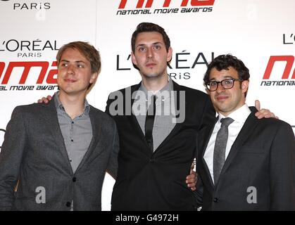 Joe Thomas, Blake Harrison und Simon Bird bei den National Movie Awards 2011 in der Wembley Arena, London Stockfoto