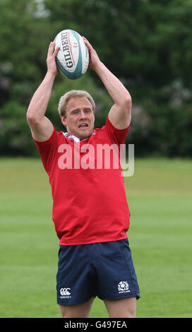 Rugby-Union - Schottland 7 Kader Ankündigung und Trainingseinheit - Murrayfield Stadion Stockfoto