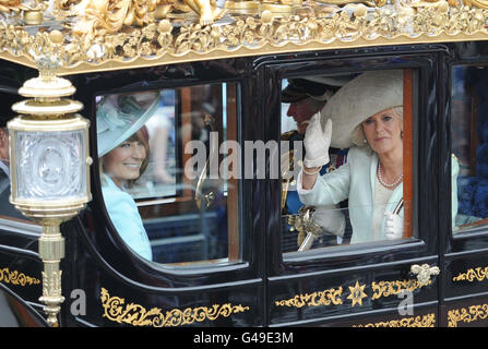 Die königliche Hochzeit Stockfoto