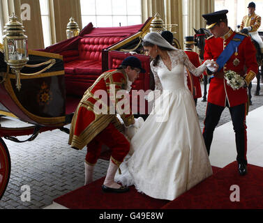 Die königliche Hochzeit Stockfoto