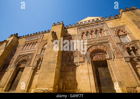 Mezquita-Kathedrale arabische Mauer. Cordoba Stadt Andalusiens, Spanien, Europa Stockfoto