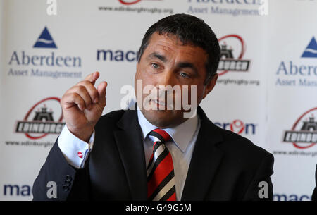 Rugby Union – Ankündigung Des Teams In Edinburgh – Murrayfield. Der neue Trainer von Edinburgh Rugby, Michael Bradley, während der Teamankündigung in Murrayfield, Edinburgh. Stockfoto