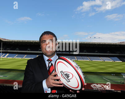 Rugby Union - Edinburgh Cheftrainer Ernannt - Murrayfield. Der neue Cheftrainer von Edinburgh Rugby, Michael Bradley, in Murrayfield, Edinburgh. Stockfoto