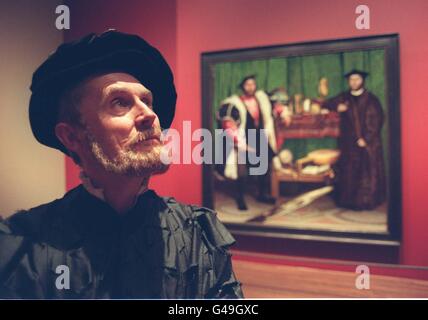 Holbein-Ausstellung Ambassadors3 Stockfoto