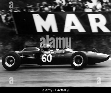 Formel-1-Autorennen - British Eagle Trophy Race - Brands Hatch. Jim Clark, in einem Lotus Cosworth Ford Gewinner des British Eagle Trophy Race Stockfoto