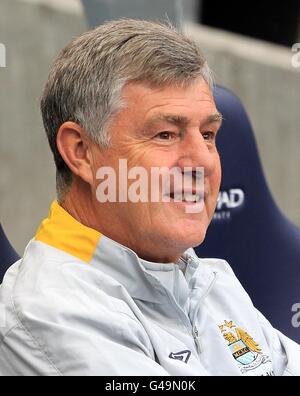 Fußball - Barclays Premier League - Manchester City / Tottenham Hotspur - City of Manchester Stadium. Brian Kidd, Assistant Manager von Manchester City. Stockfoto