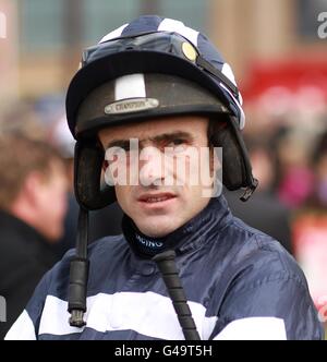 Pferderennen - 2011 Punchestown Festival - Der World Series Hurdle Day Ladbrokes.com - Punchestown Racecourse. Jockey Ruby Walsh Stockfoto