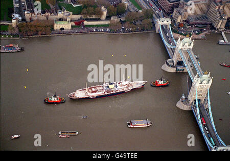 Oben genannten Royal Britannia Stockfoto