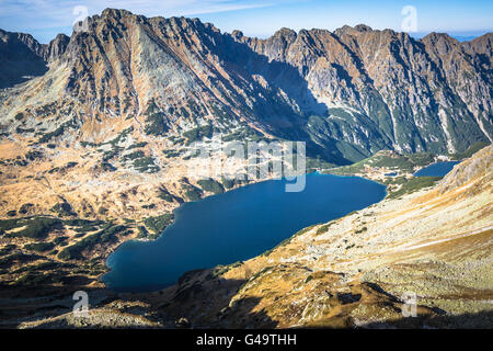 Beaitiful Bergsee im Sommer, Tal der fünf Seen, Polen-Zakopane Stockfoto