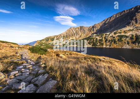 Beaitiful Bergsee im Sommer, Tal der fünf Seen, Polen-Zakopane Stockfoto