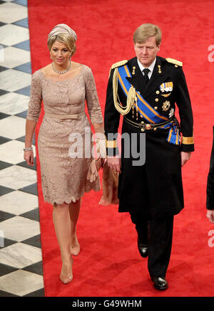 Prinzessin Maxima und Kronprinz Willem-Alexander von den Niederlanden Stockfoto