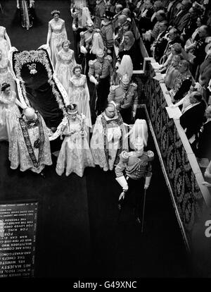 Royalty - Krönung von Queen Elizabeth II - London Stockfoto